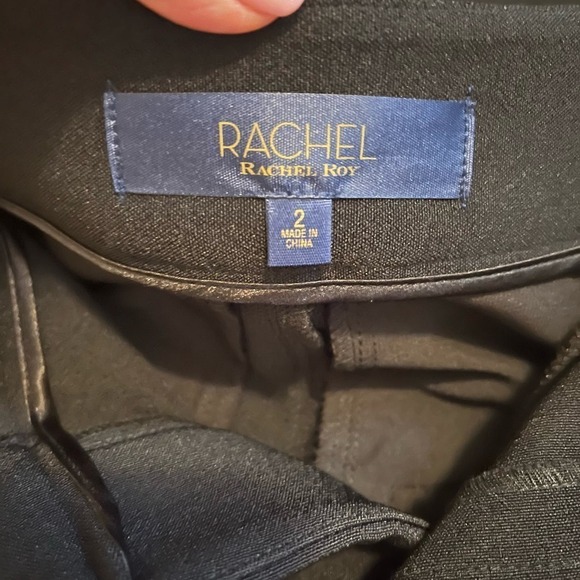 RACHEL Rachel Roy NWT Side Stripe Cropped High Rise Dress Pants Black Size 2 - Picture 10 of 13